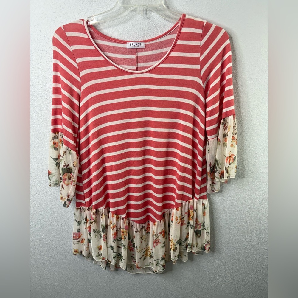 Frumos 3/4 Sleeve Blouse Size 3X NWOT